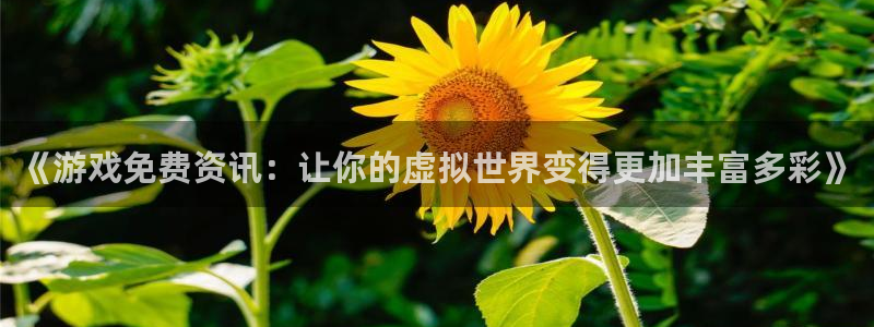 奇亿娱乐是什么：《游戏免费资讯：让你的虚拟世界变得更加丰富多